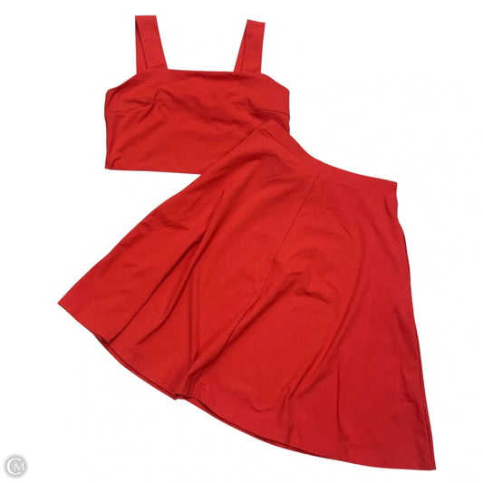 Top 2pc Sleeveless By Tahari By Arthur Levine In Red, Size: M