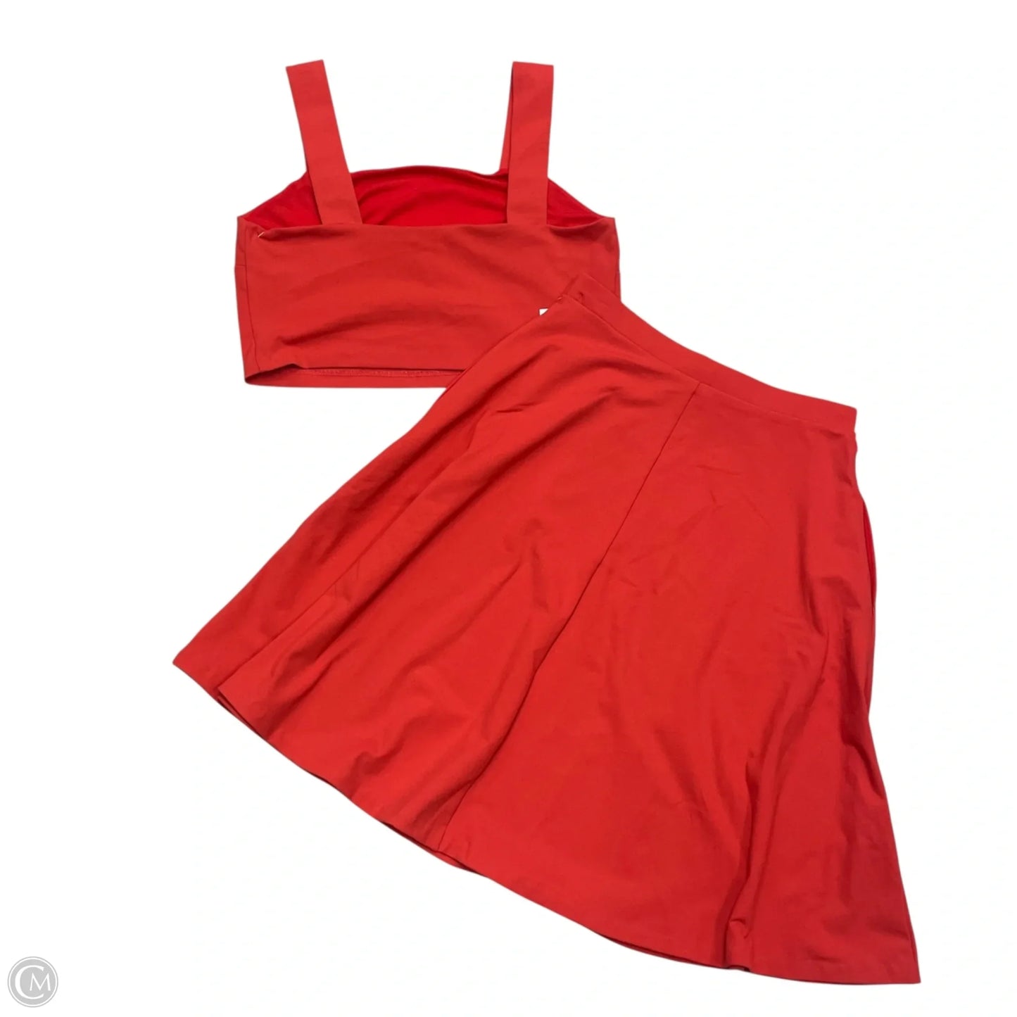 Top 2pc Sleeveless By Tahari By Arthur Levine In Red, Size: M