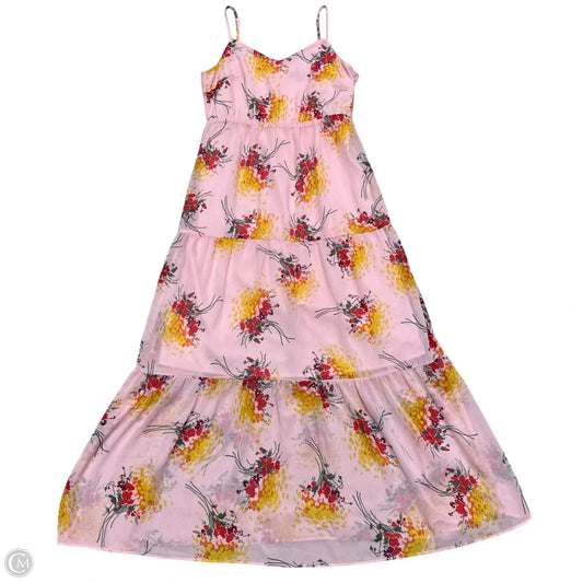 Dress Casual Maxi By J. Crew In Pink & Red, Size: Xs