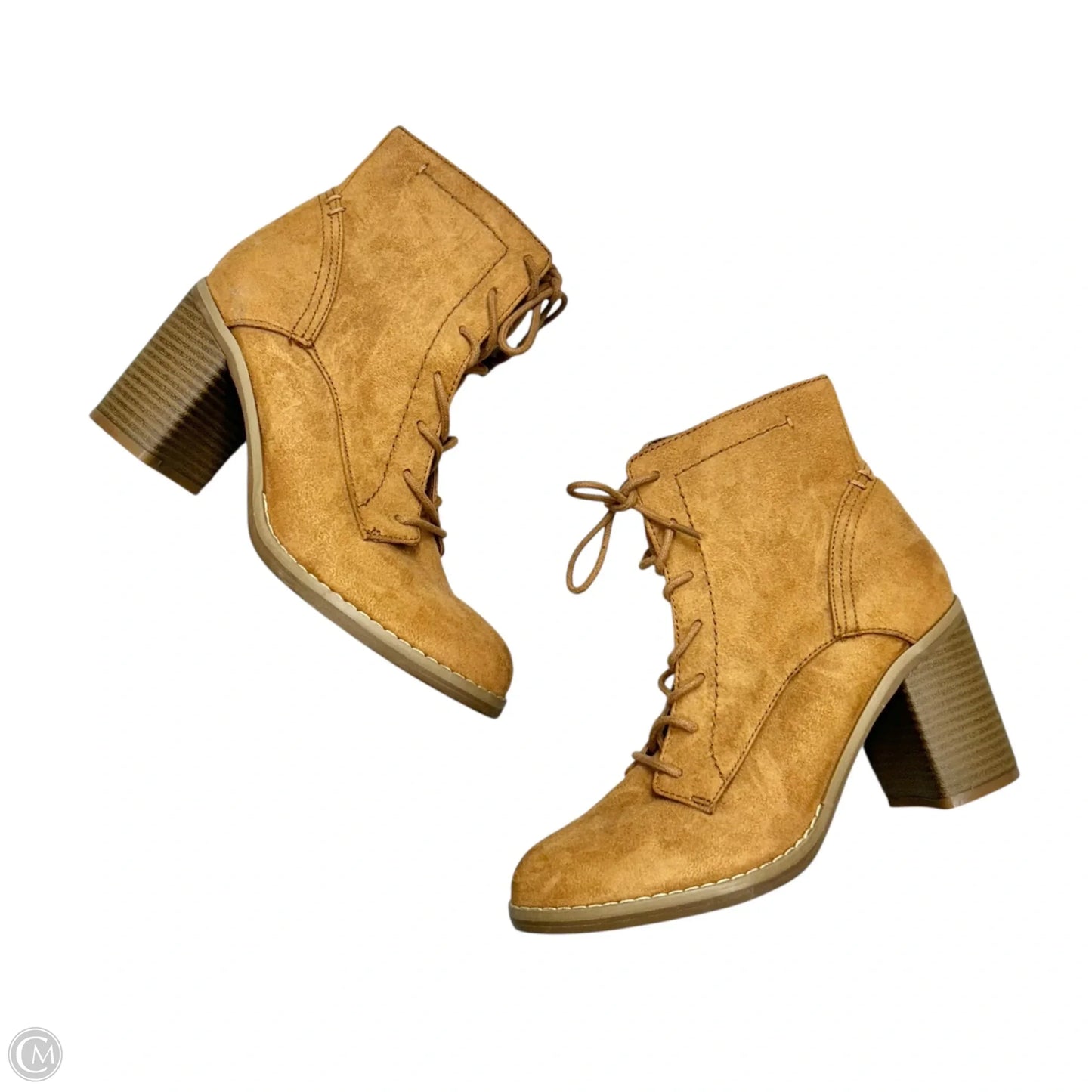 Boots Ankle Heels By Indigo Rd In Tan, Size: 6