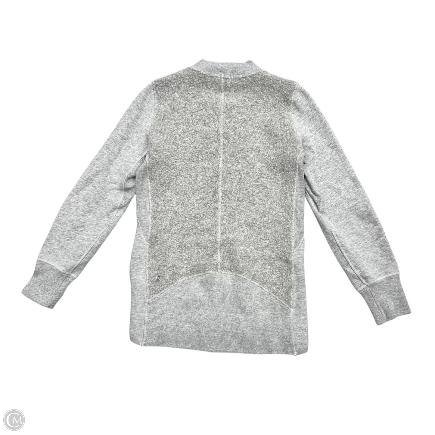 Athletic Jacket By Lululemon In Grey, Size: Xs