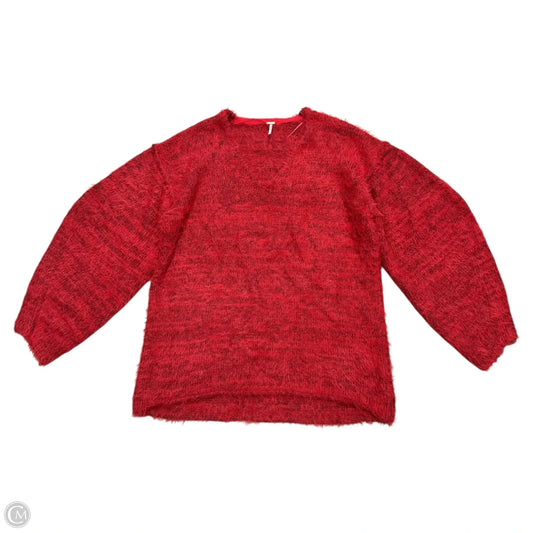 Sweater By Free People In Red, Size: Xl