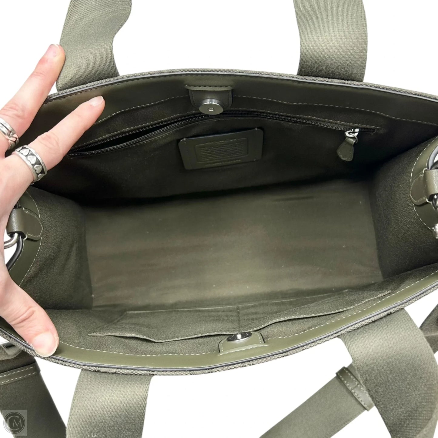 Tote Designer By Coach, Size: Medium