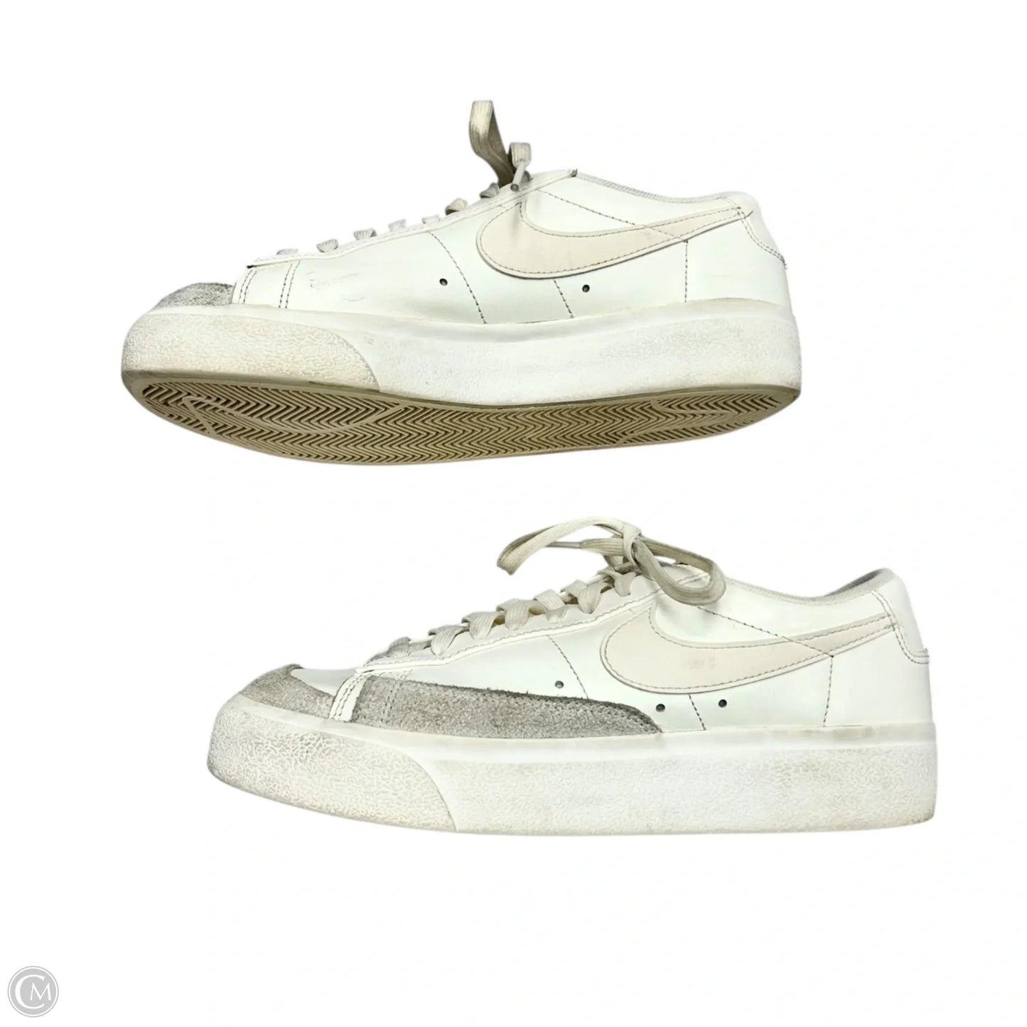 Shoes Sneakers By Nike In Ivory, Size: 9