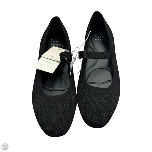 Shoes Flats By A New Day In Black, Size: 8