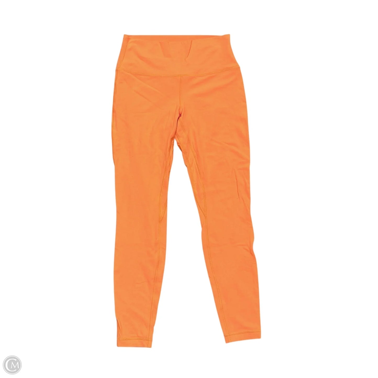 Athletic Leggings By Lululemon In Orange, Size: M