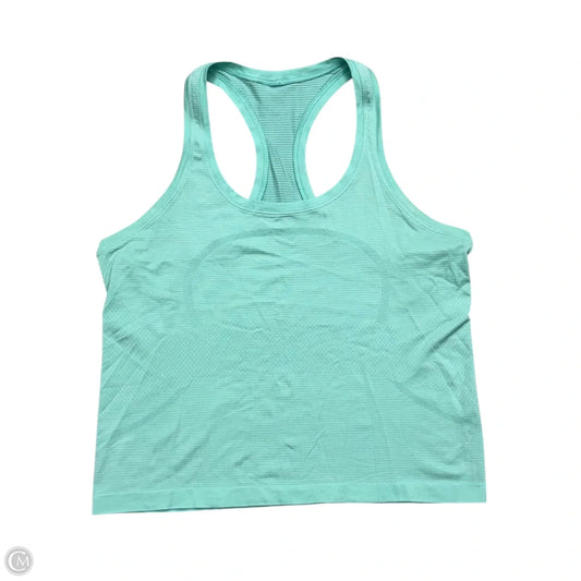 Athletic Tank Top By Lululemon In Aqua, Size: M