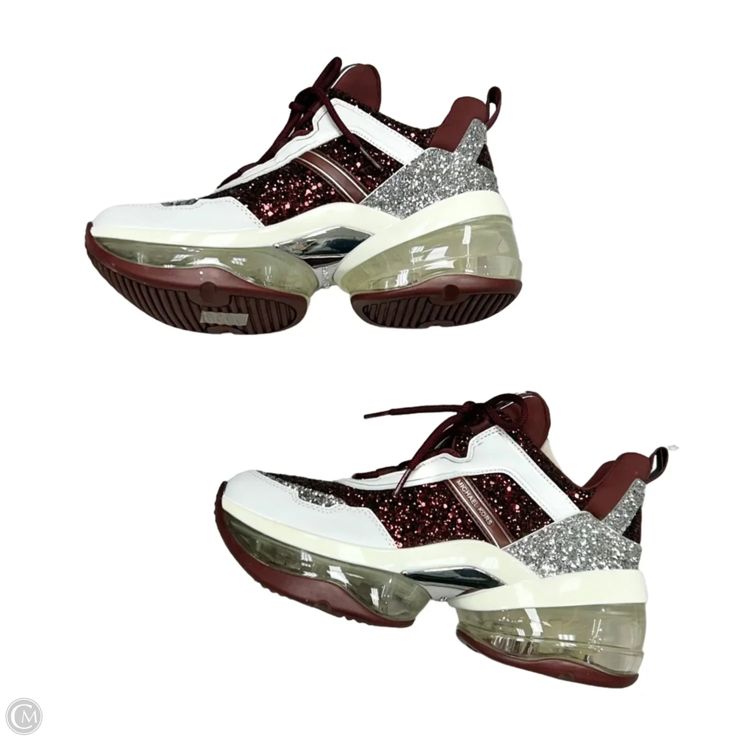 Shoes Sneakers By Michael By Michael Kors In Maroon, Size: 9