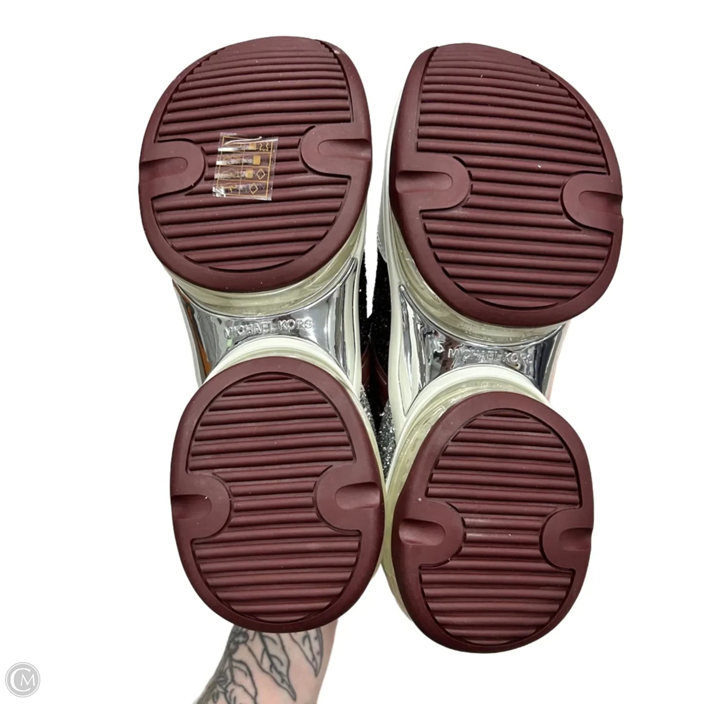 Shoes Sneakers By Michael By Michael Kors In Maroon, Size: 9