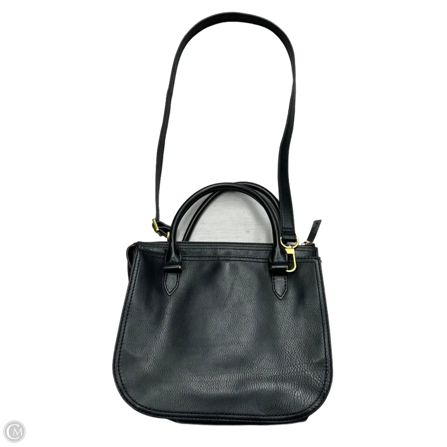 Handbag Leather By Fossil, Size: Large