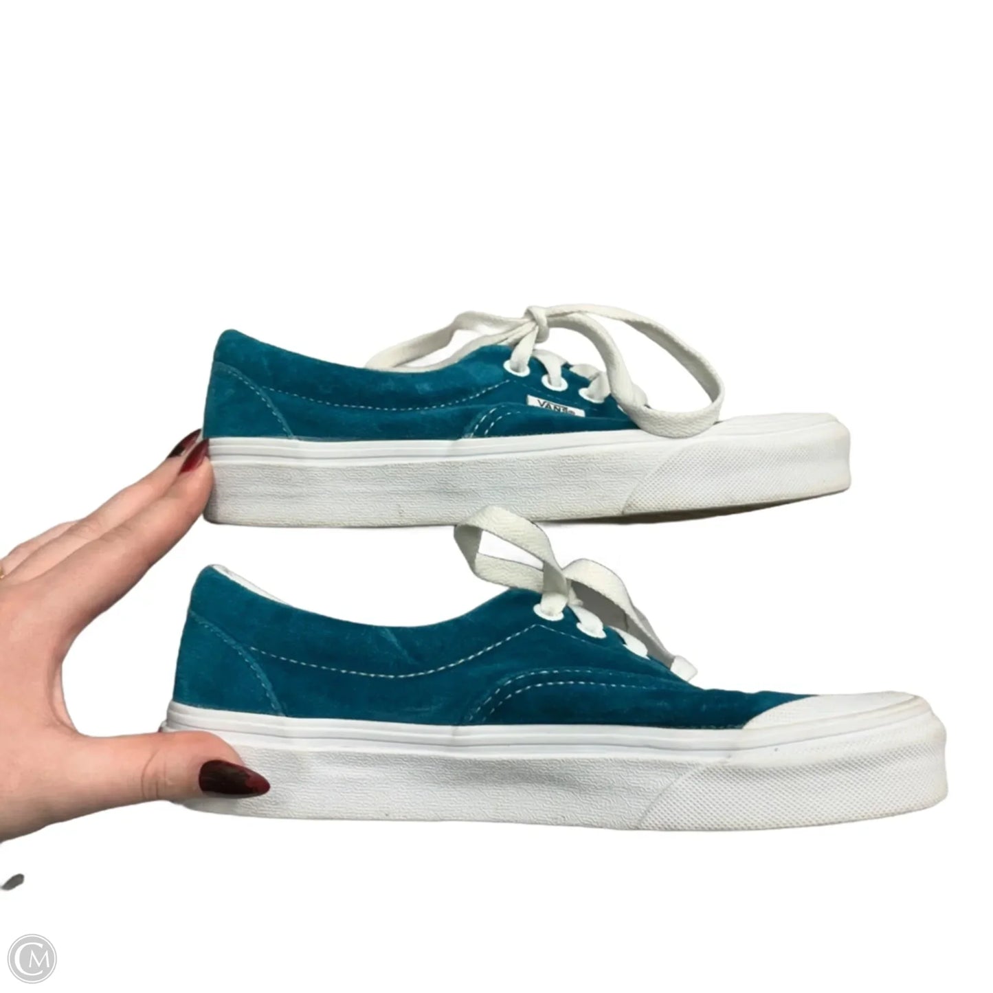 Shoes Sneakers By Vans In Teal, Size: 6