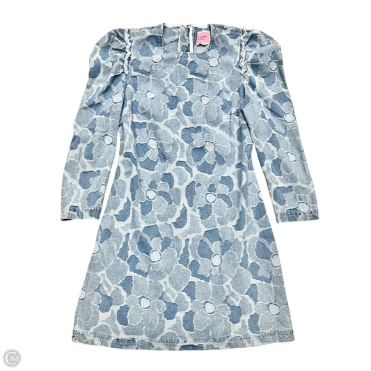 Dress Designer By Kate Spade In Blue Denim, Size: S