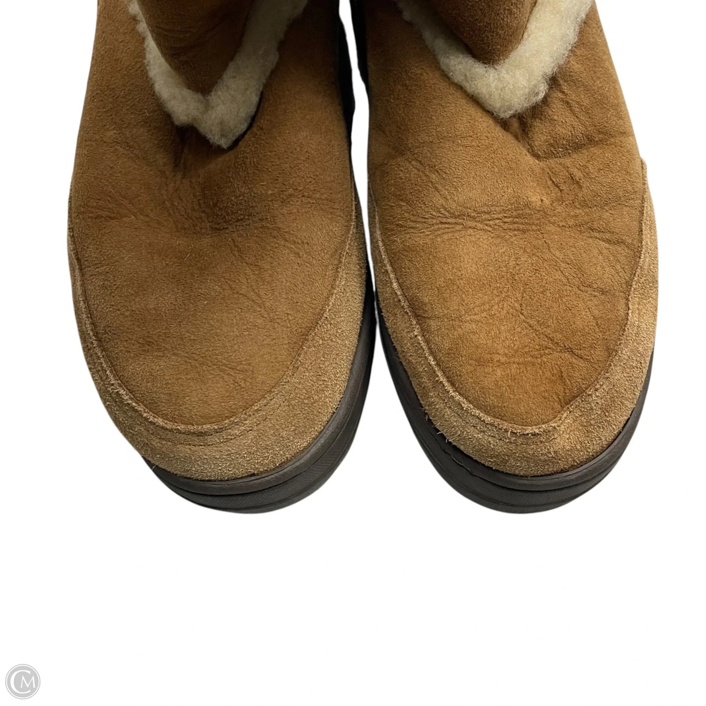 Boots Designer By Ugg In Brown, Size: 9