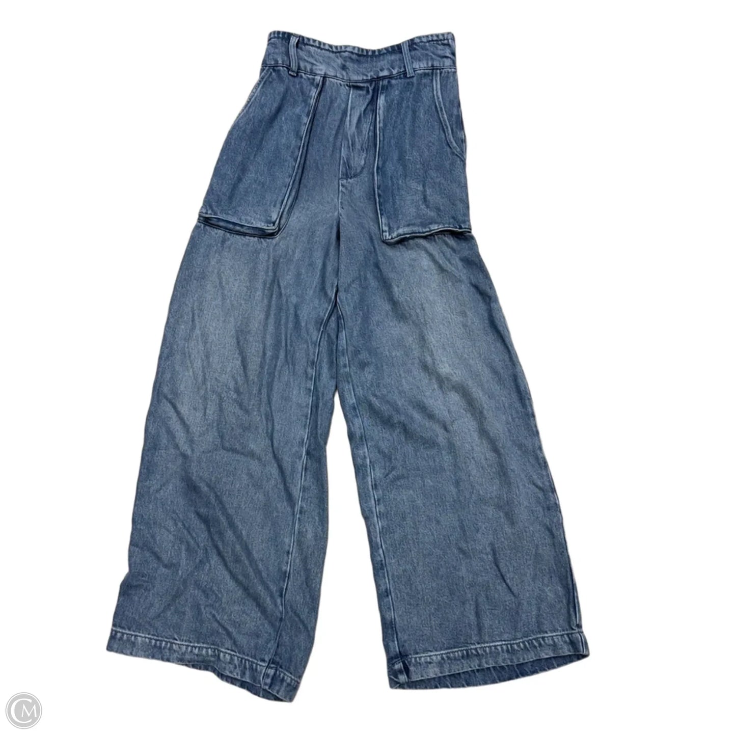 Pants Wide Leg By Young Fabulous & Broke In Blue Denim, Size: Xs