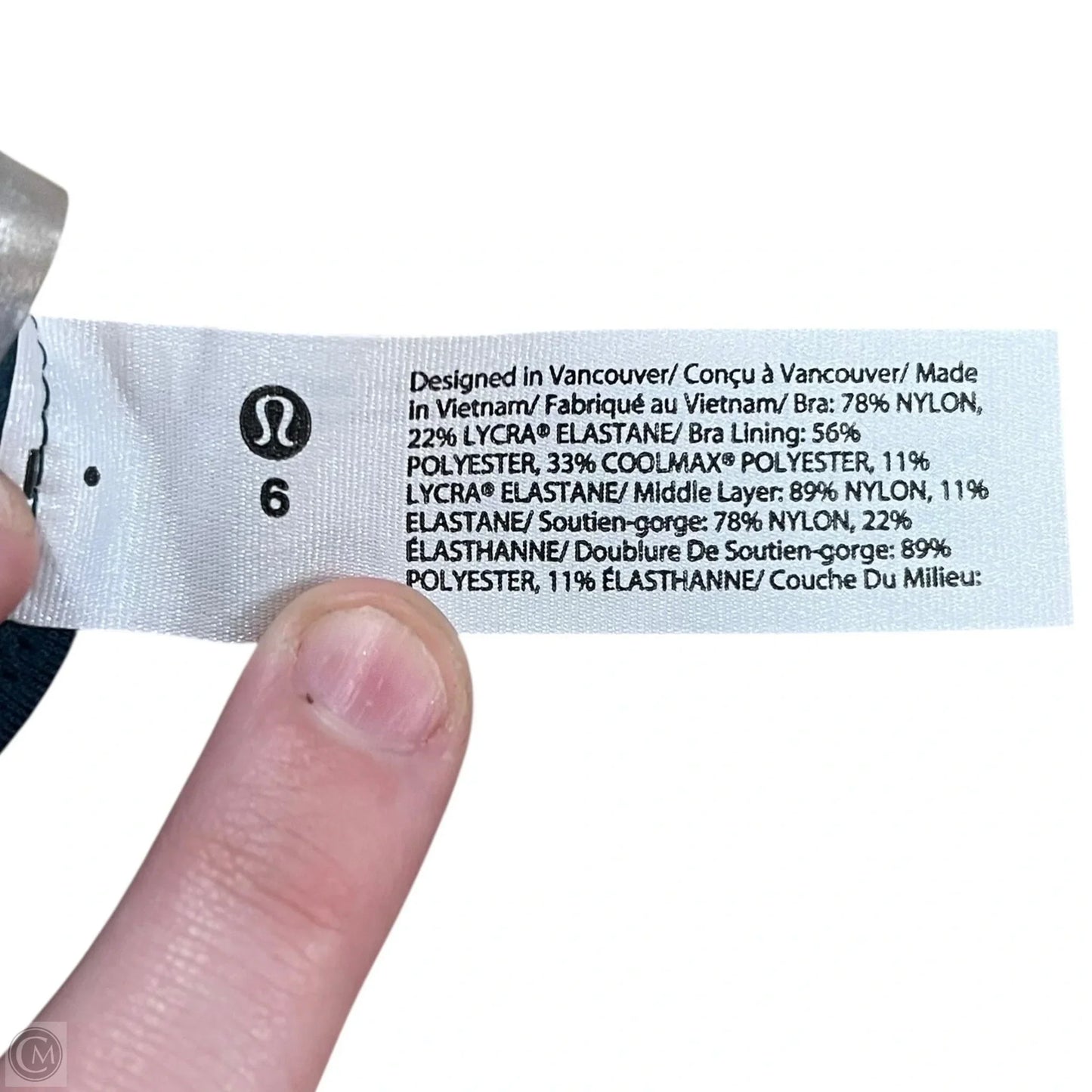 Athletic Bra By Lululemon In Teal, Size: S