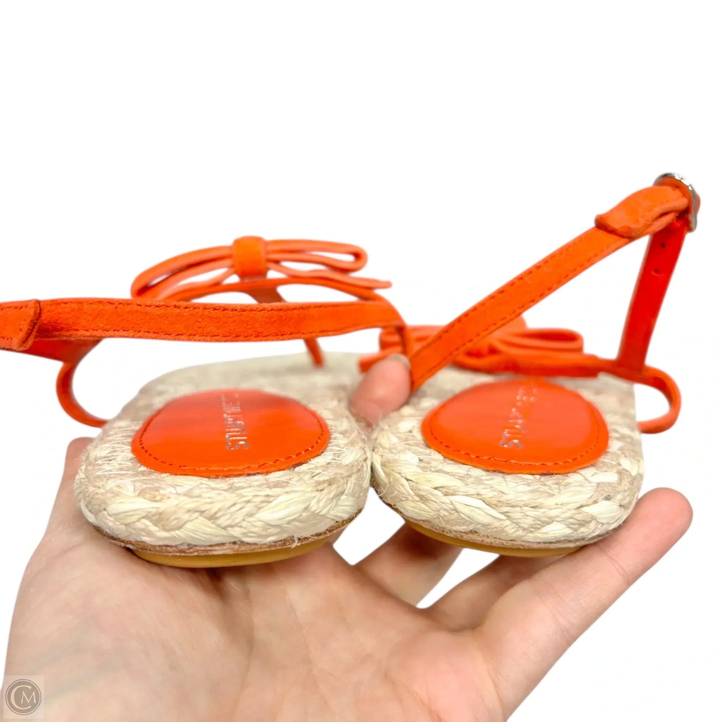 Sandals Designer By Stuart Weitzman In Orange, Size: 7.5