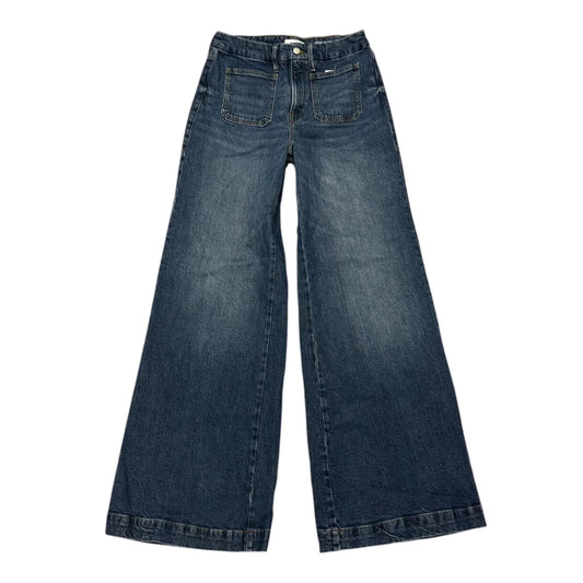 Jeans Wide Leg By Good American In Blue Denim, Size: 6