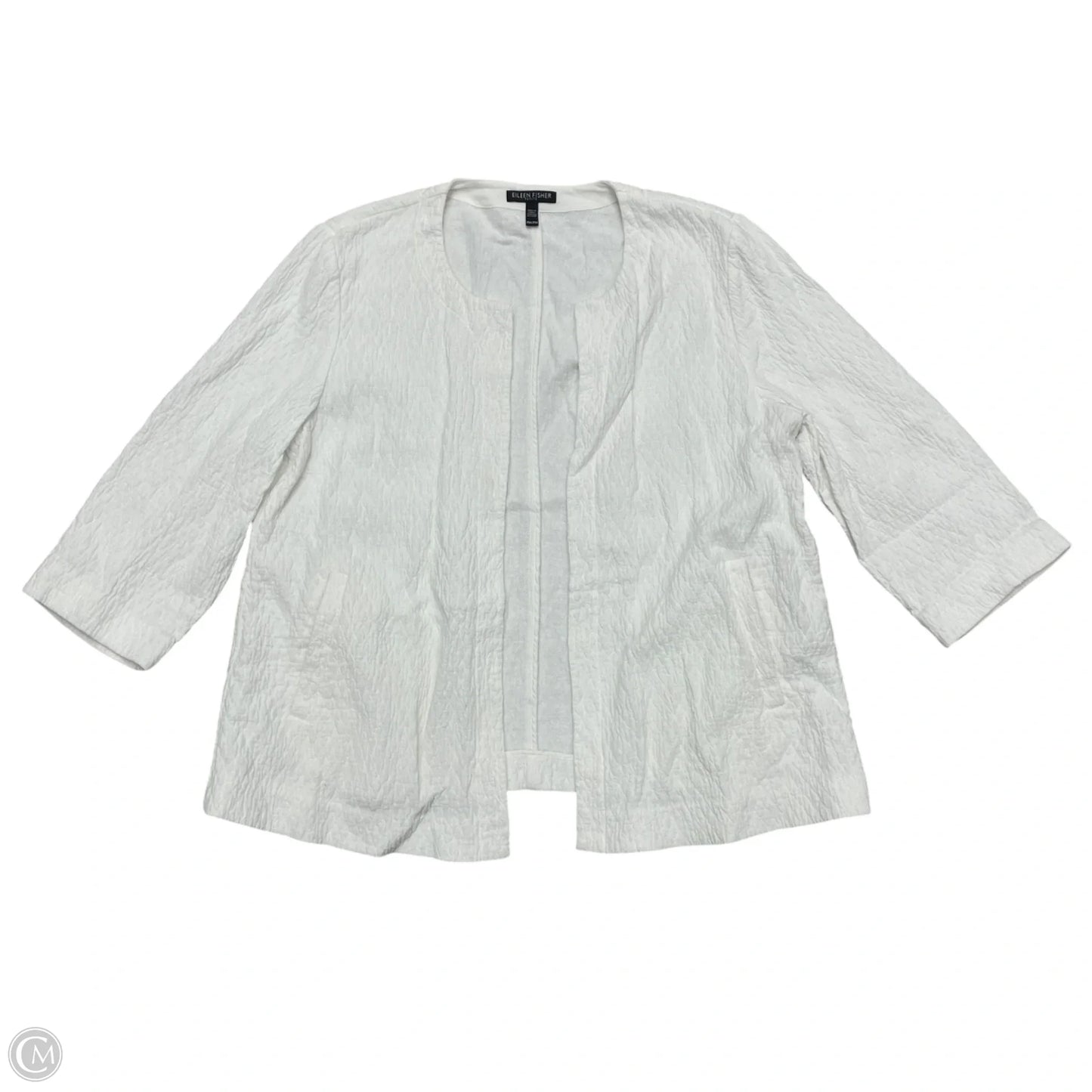 Cardigan By Eileen Fisher In White, Size: Mp