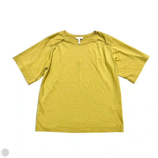 Top Short Sleeve By Rebecca Taylor In Yellow, Size: Xs