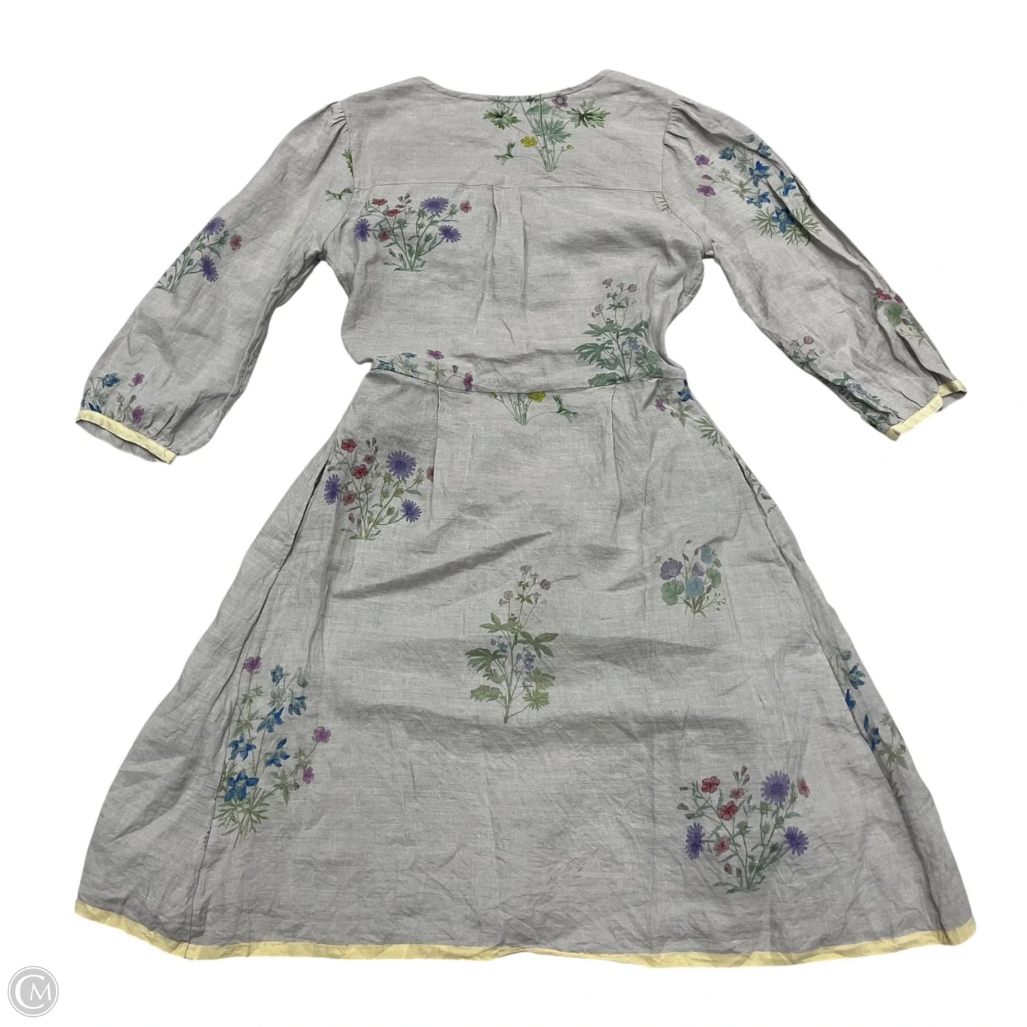 Dress Casual Midi By Manan In Grey, Size: Xs