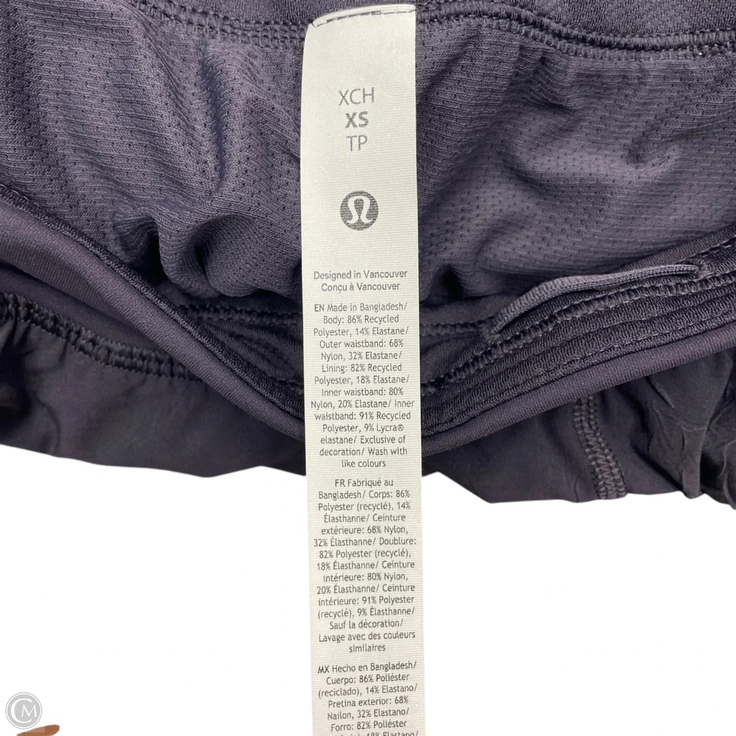 Athletic Shorts By Lululemon In Navy, Size: Xs