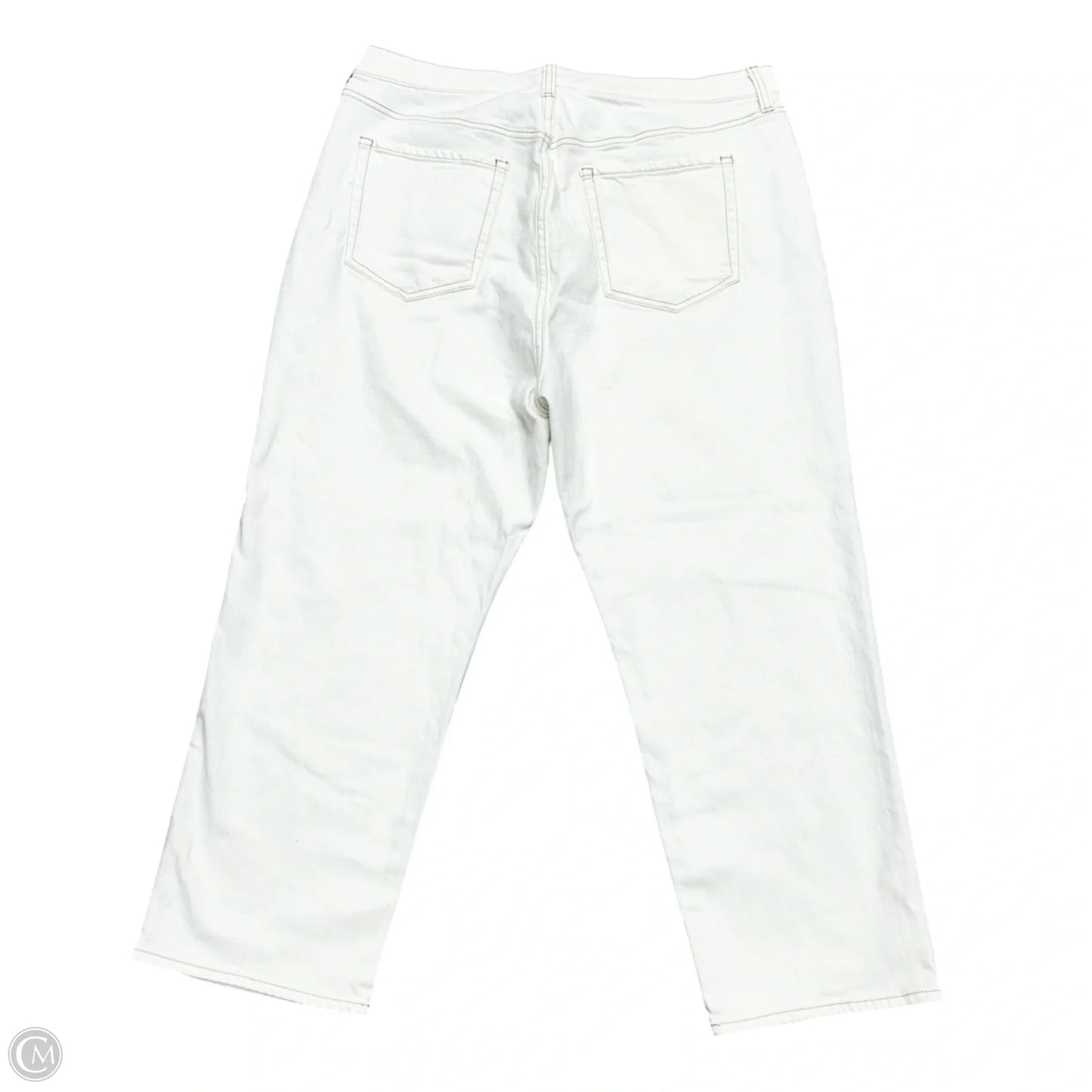 Jeans Straight By Torrid In White Denim, Size: 14