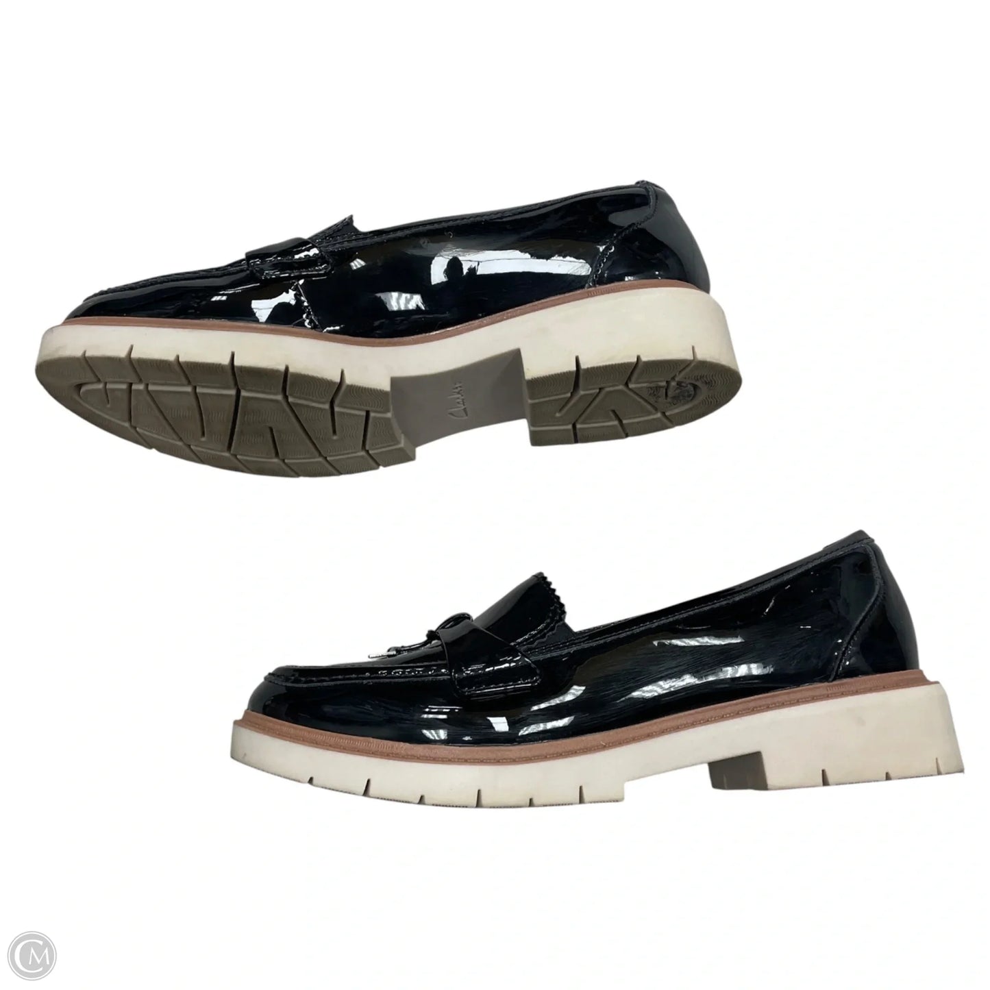 Shoes Flats By Clarks In Black, Size: 8