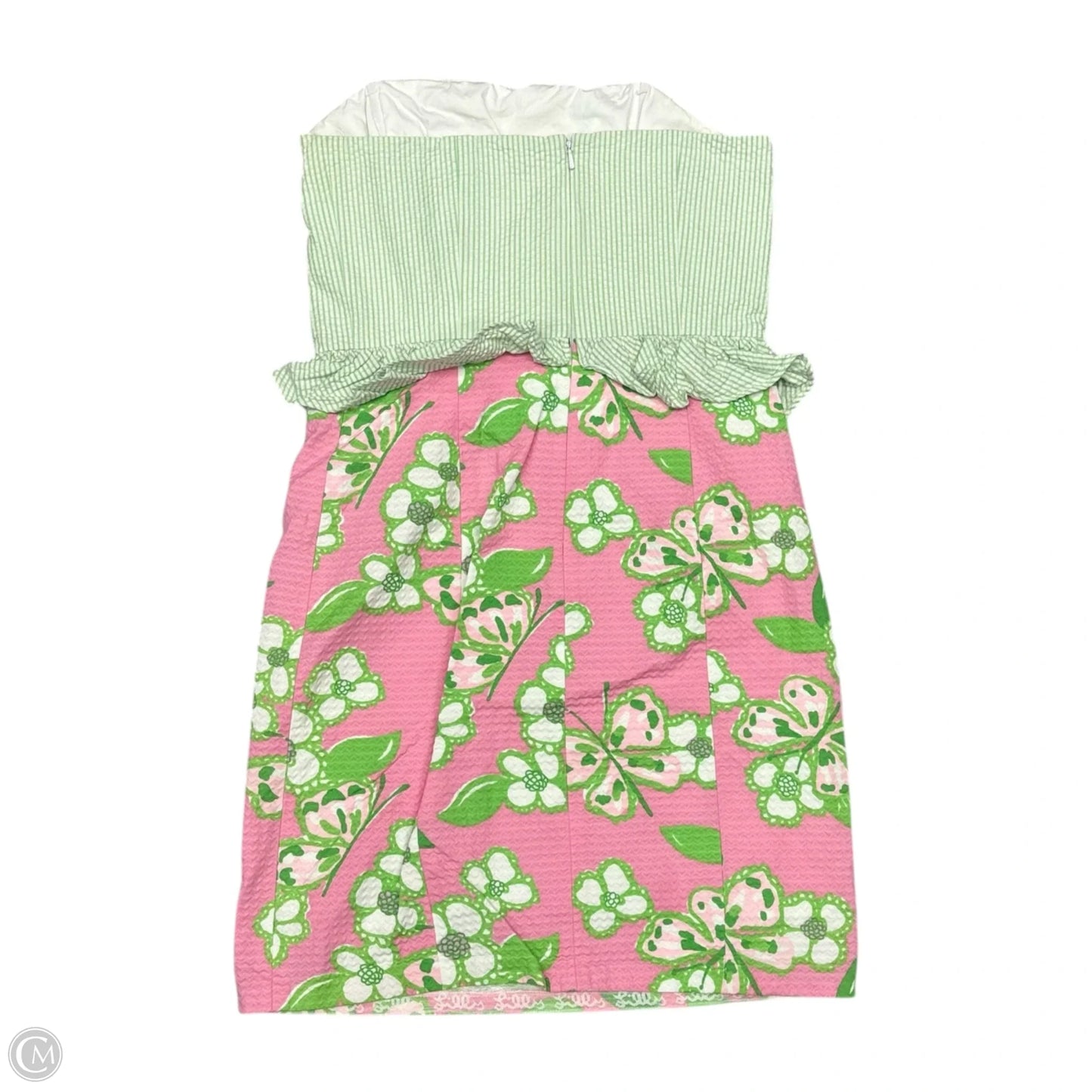 Dress Designer By Lilly Pulitzer In Green & Pink, Size: S