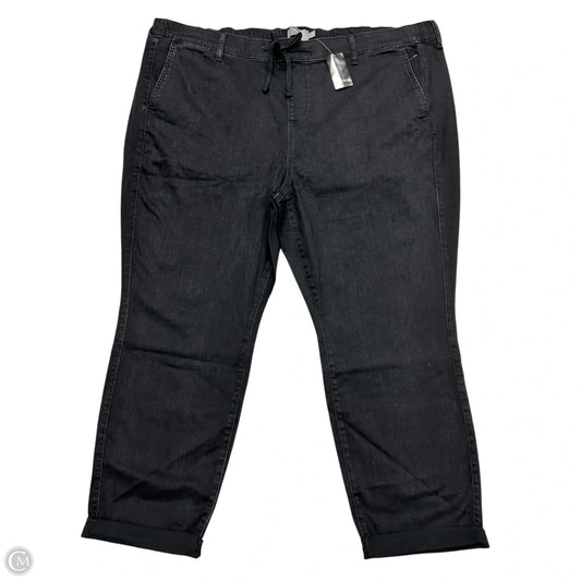 Jeans Boyfriend By Torrid In Black Denim, Size: 26