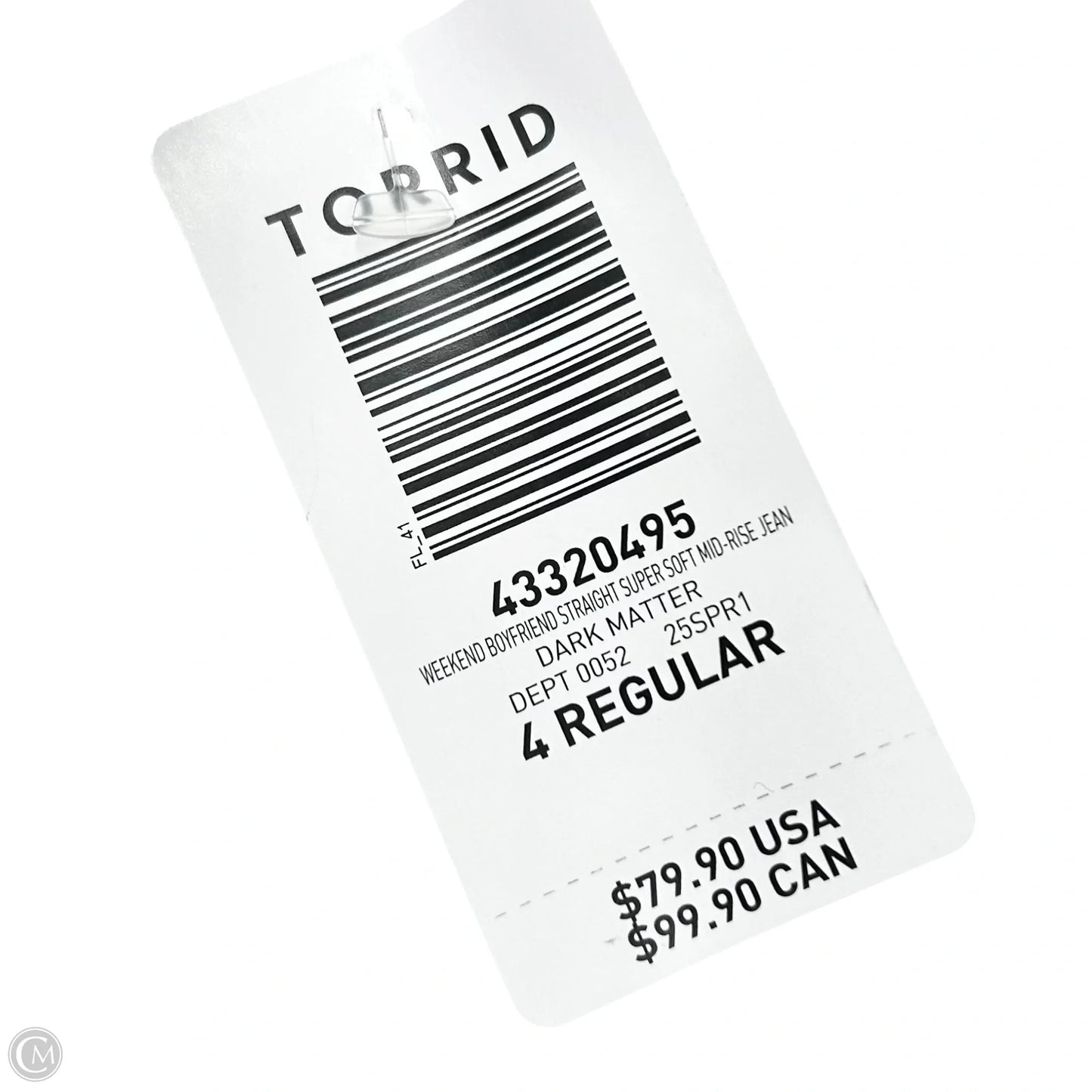 Jeans Boyfriend By Torrid In Black Denim, Size: 26