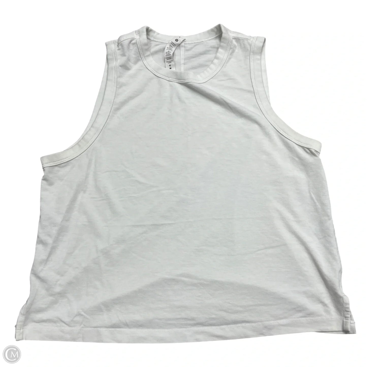 Athletic Tank Top By Lululemon In White, Size: S