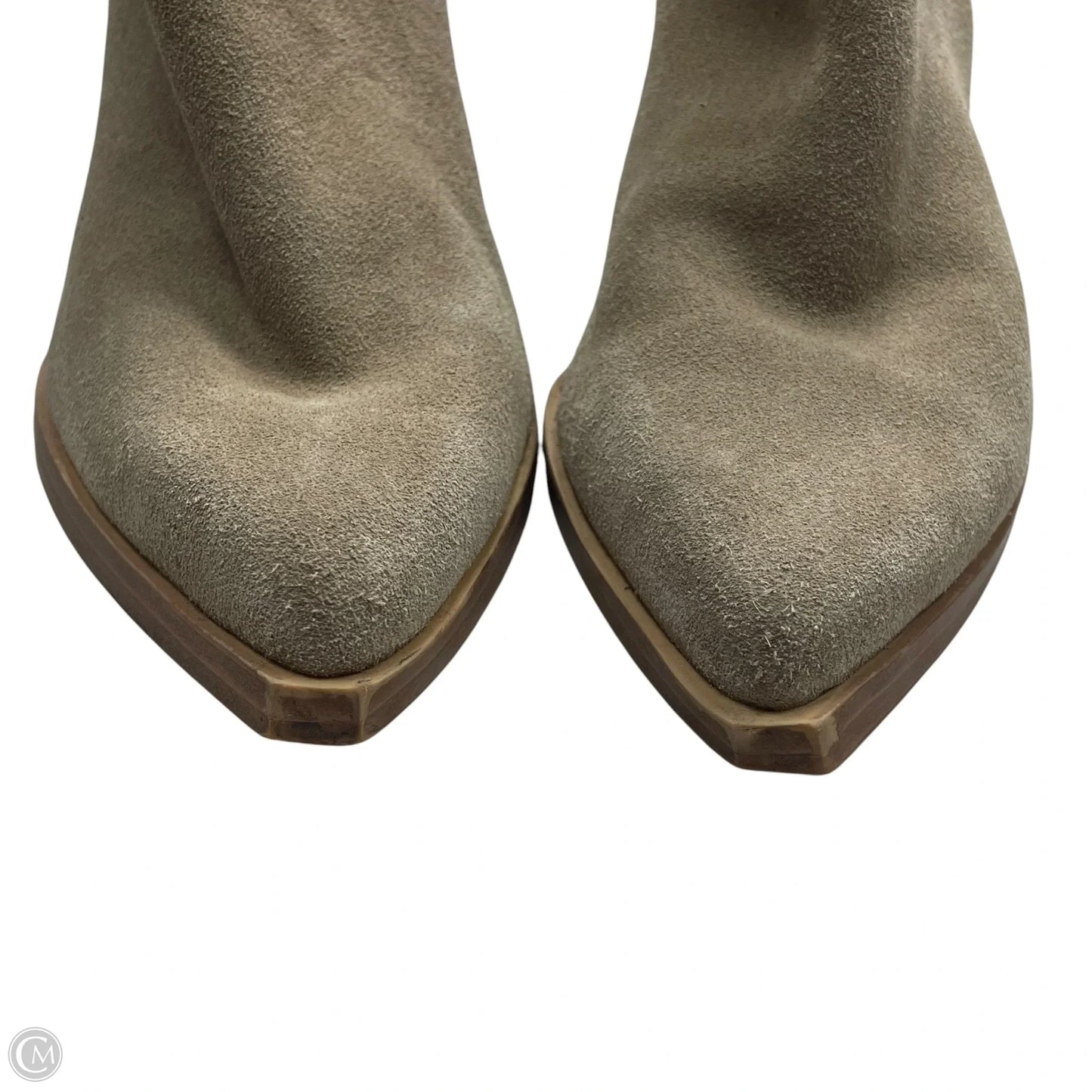 Boots Ankle Heels By Marc Fisher In Grey, Size: 6.5