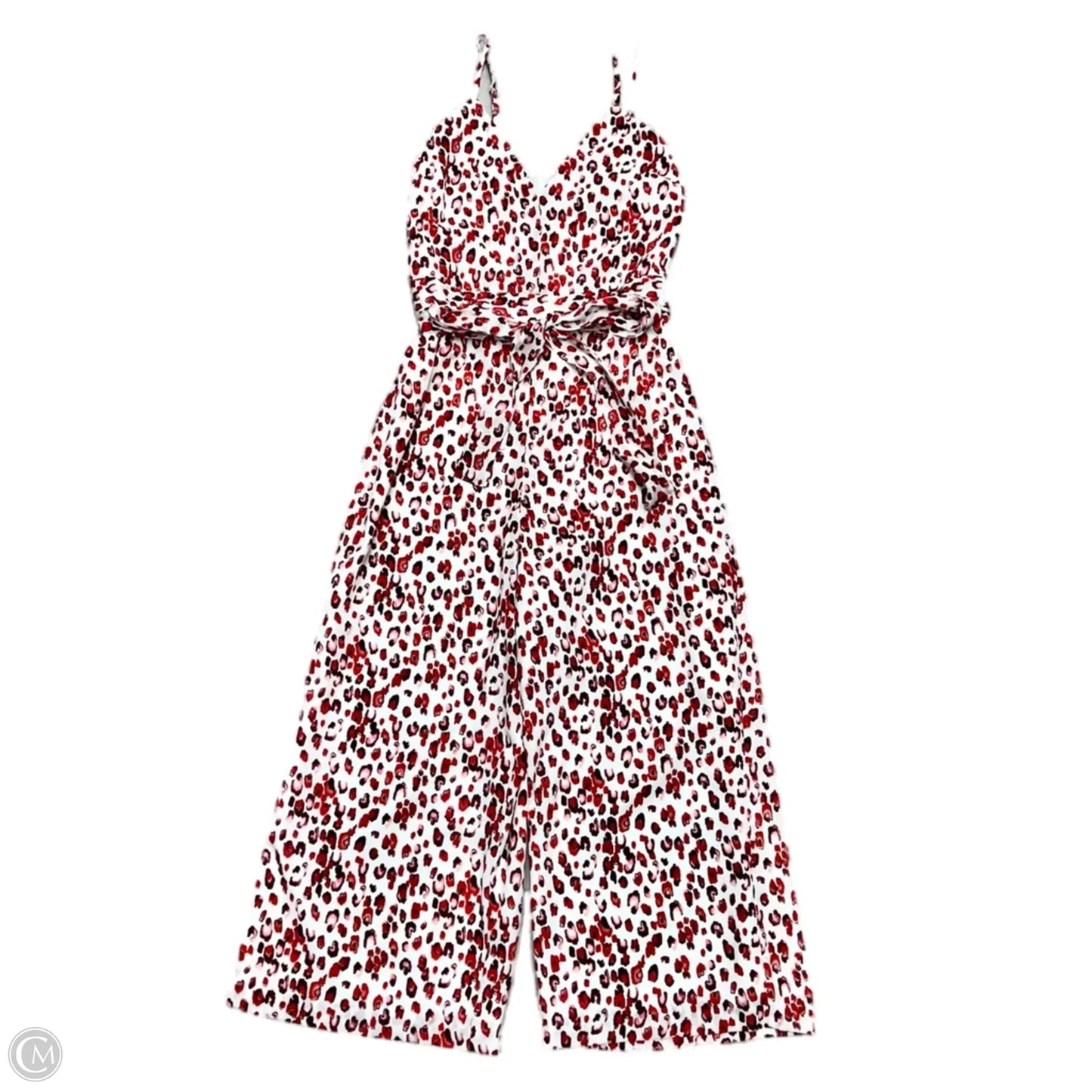 Jumpsuit By Banana Republic In Red & White, Size: S