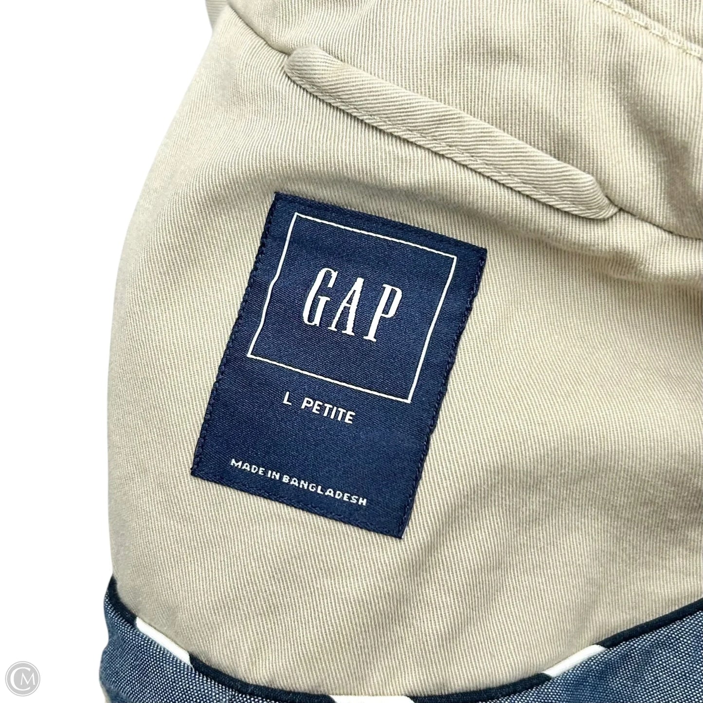 Coat Trench Coat By Gap In Cream, Size: Lp