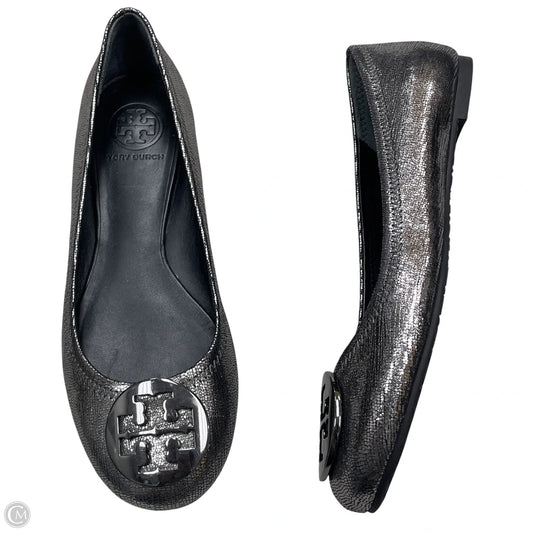 Shoes Designer By Tory Burch In Silver, Size: 7.5