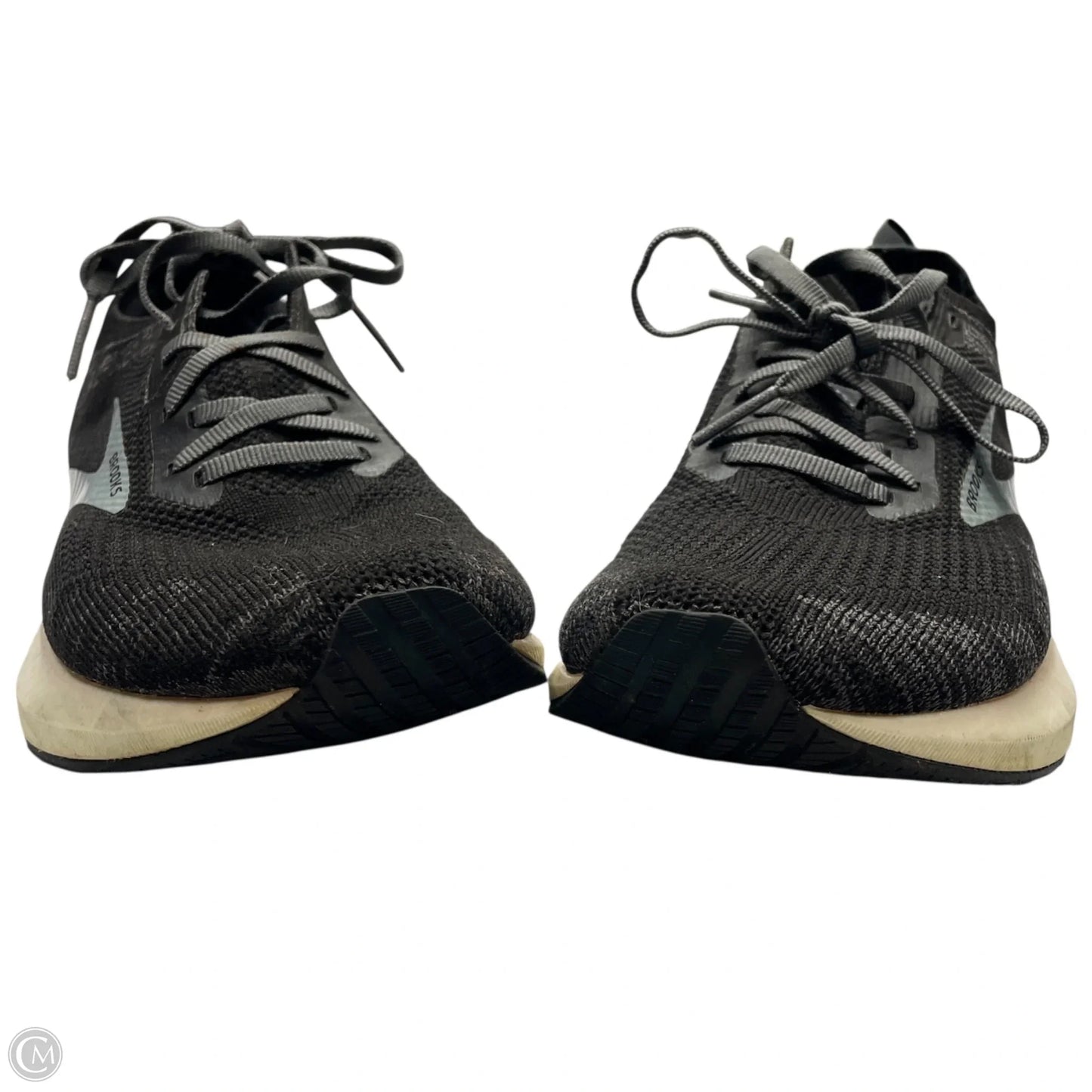 Shoes Athletic By Brooks In Black & Grey, Size: 9