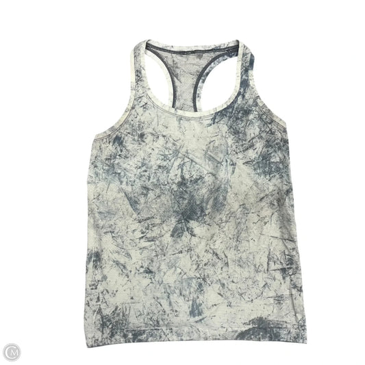 Athletic Tank Top By Lululemon In Blue & Grey, Size: M