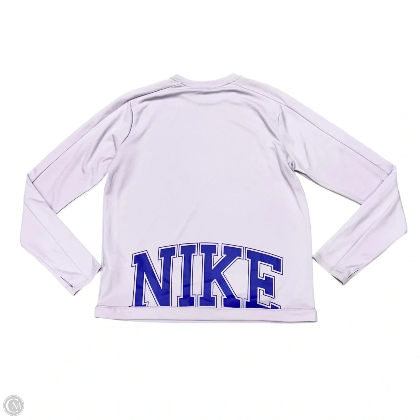 Athletic Top Long Sleeve Crewneck By Nike Apparel In Purple, Size: L