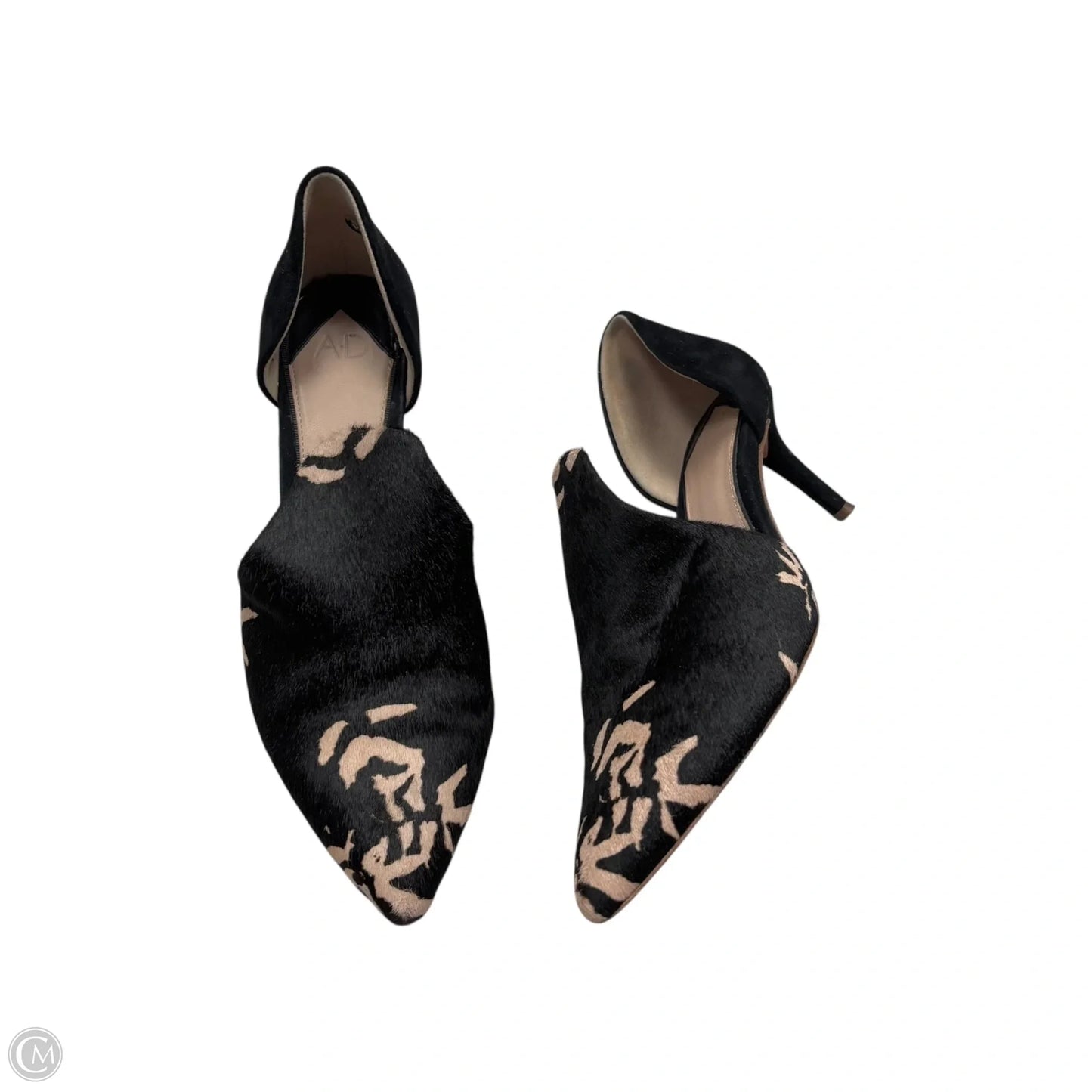 Shoes Heels Kitten By Ad & Daughters In Black & Pink, Size: 6.5