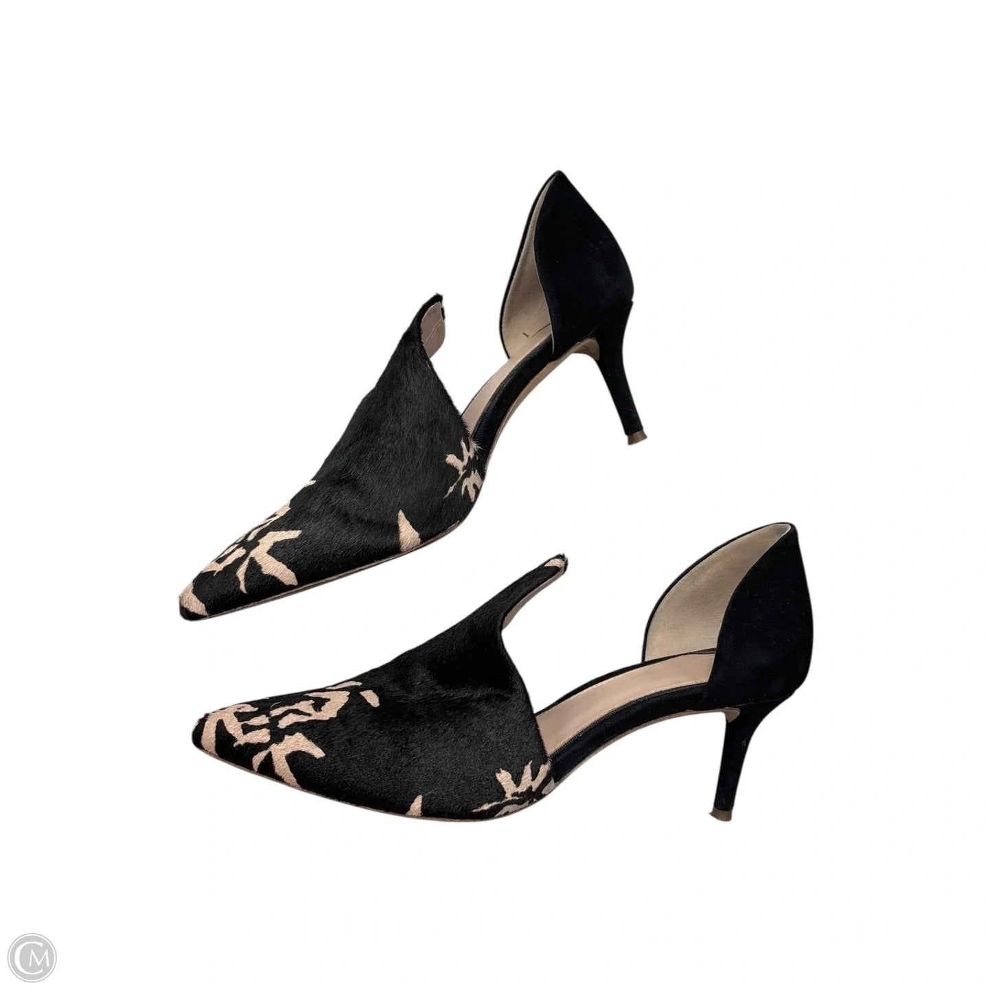 Shoes Heels Kitten By Ad & Daughters In Black & Pink, Size: 6.5