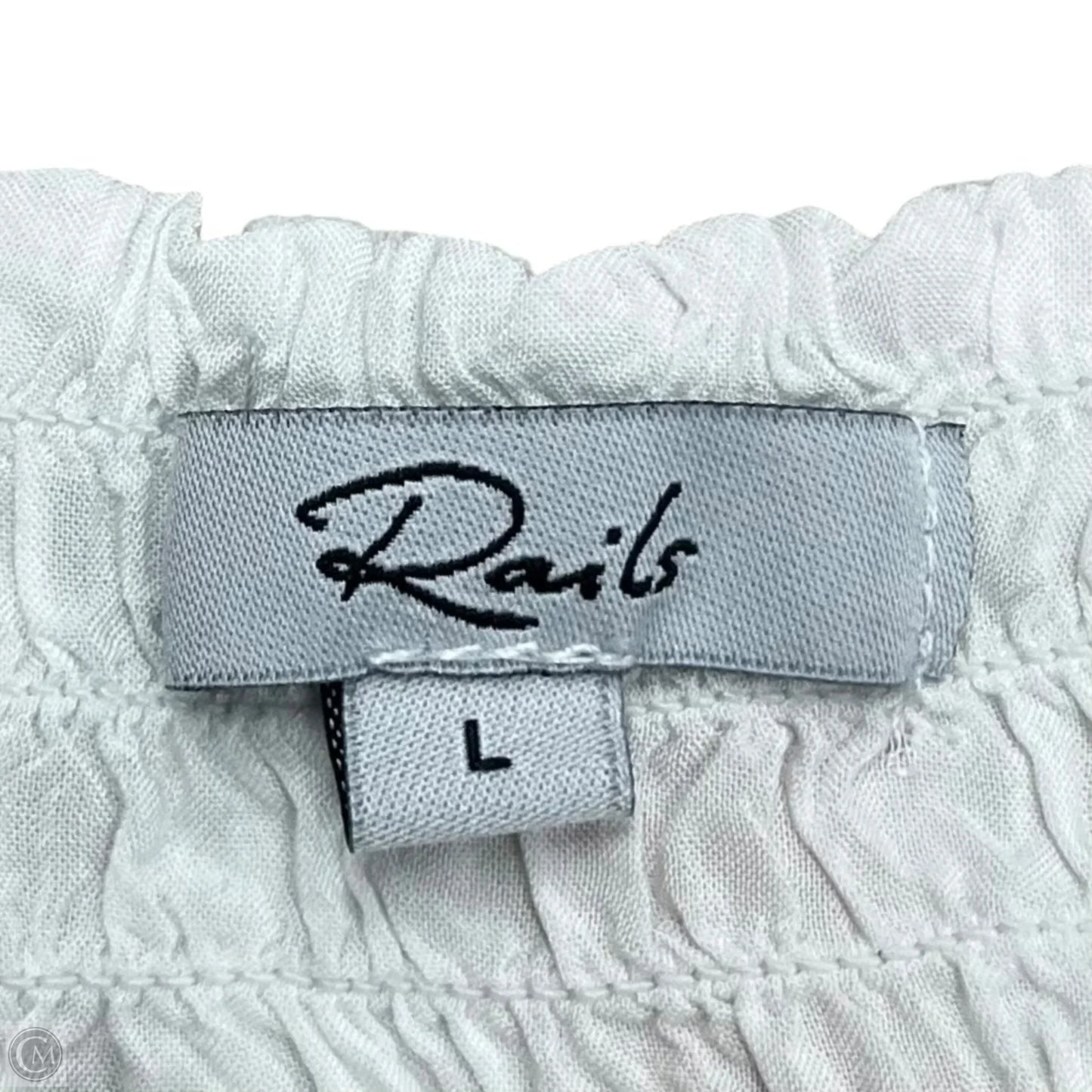 Dress Casual Midi By Rails In Pink & White, Size: L