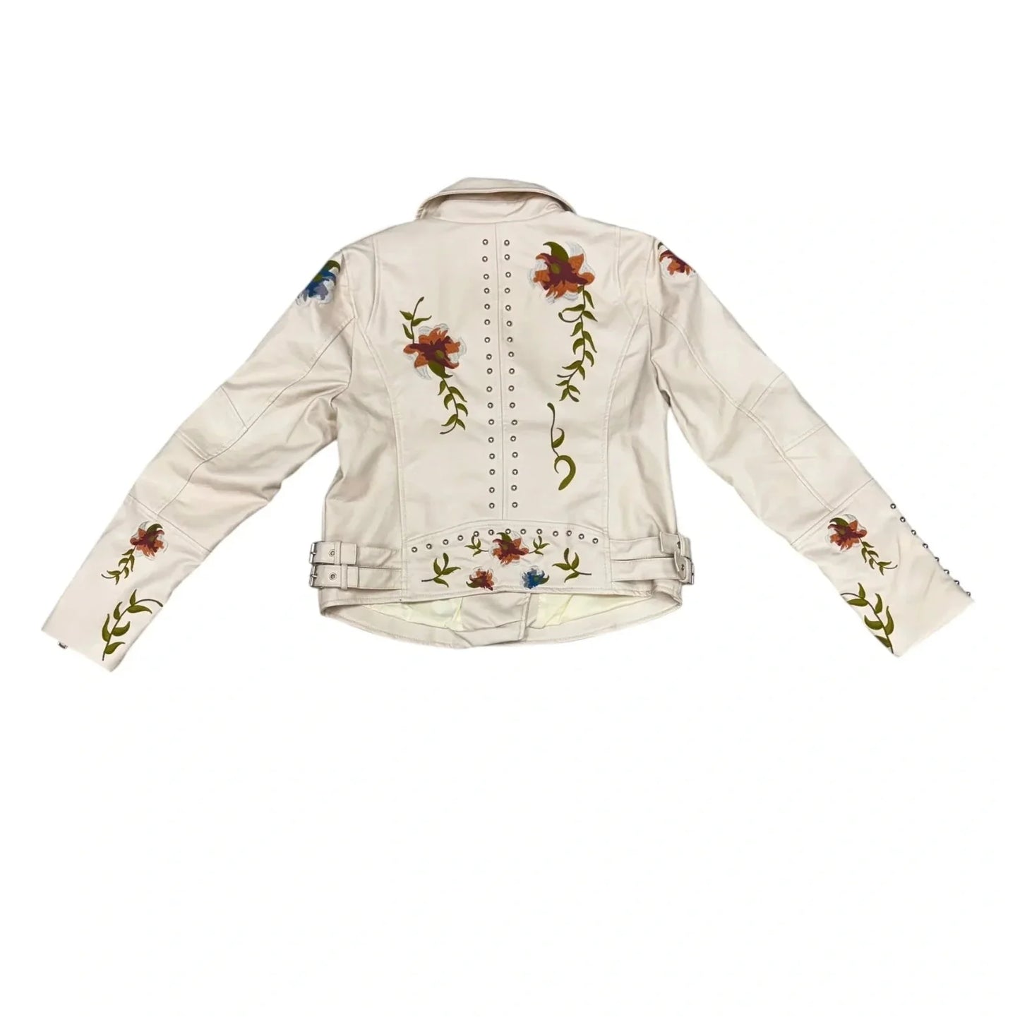 Jacket Moto By Ly Varey Lin In Pink, Size: M