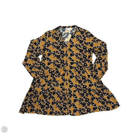 Dress Casual Midi By Nine West In Black & Brown, Size: Xl