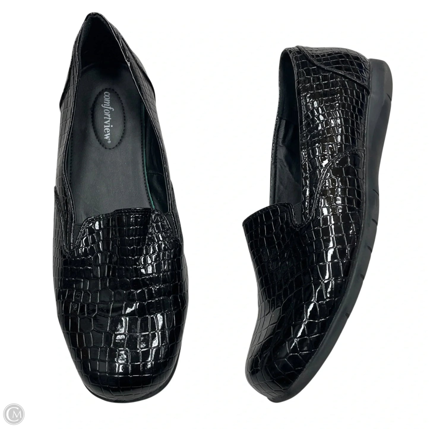 Shoes Flats By Comfortview In Black, Size: 12