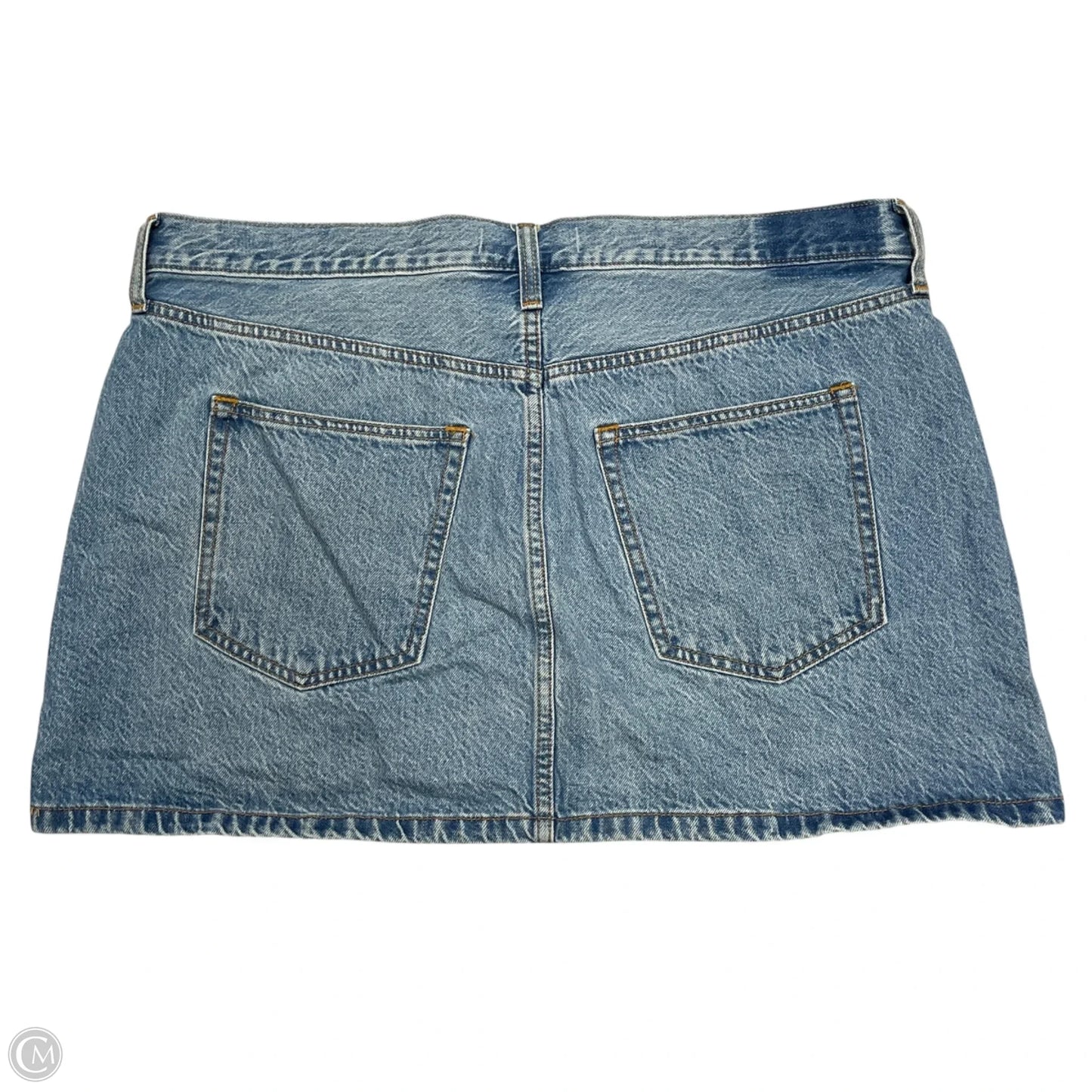 Skirt Midi By Abercrombie And Fitch In Blue Denim, Size: 16