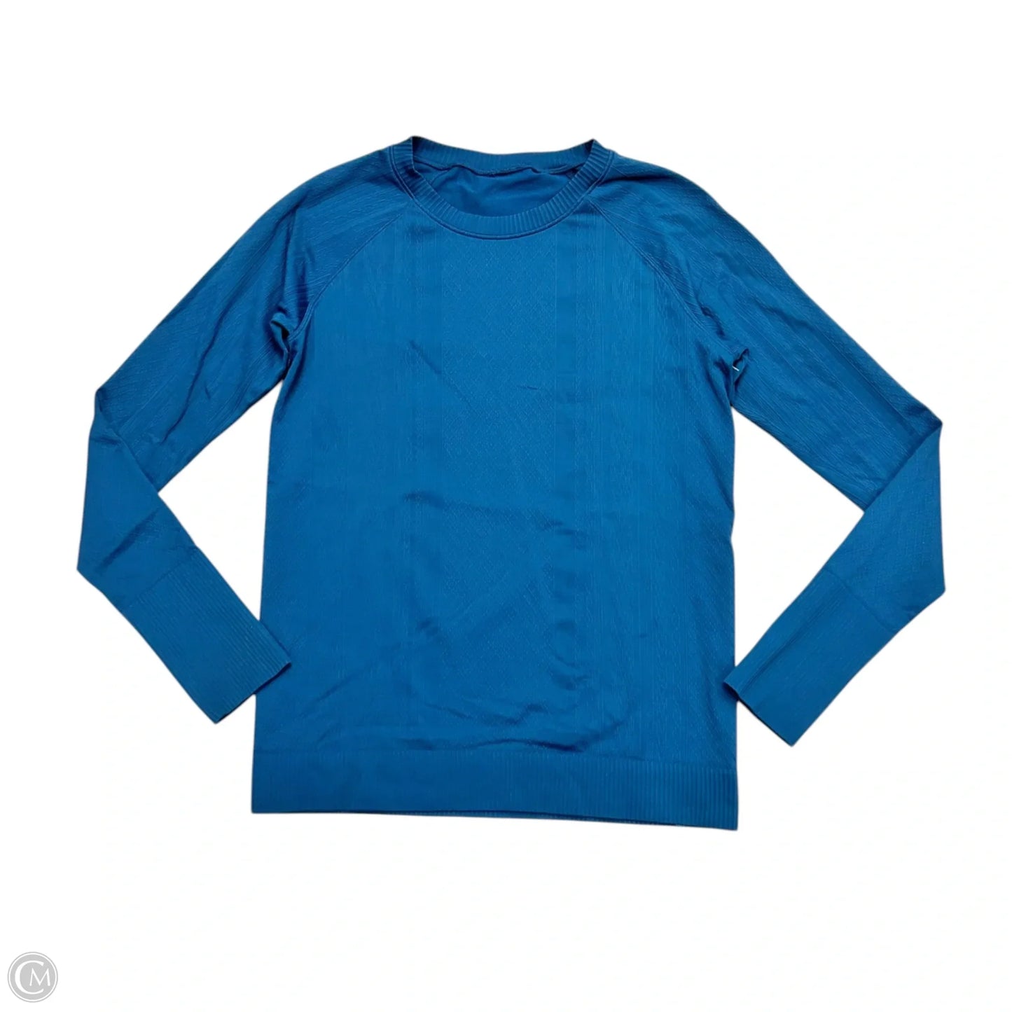 Athletic Top Long Sleeve Crewneck By Lululemon In Blue, Size: L