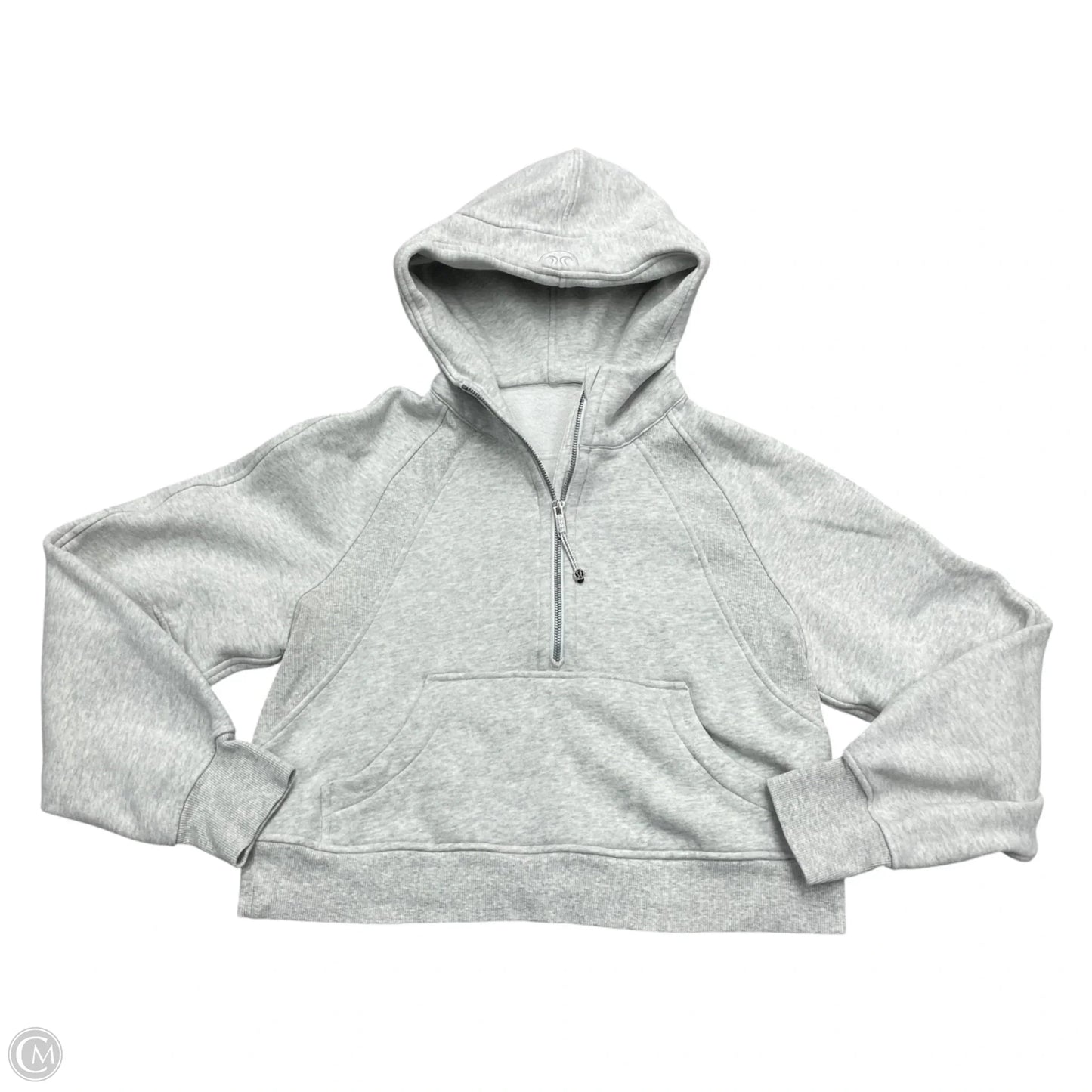 Athletic Jacket By Lululemon In Grey, Size: Xs