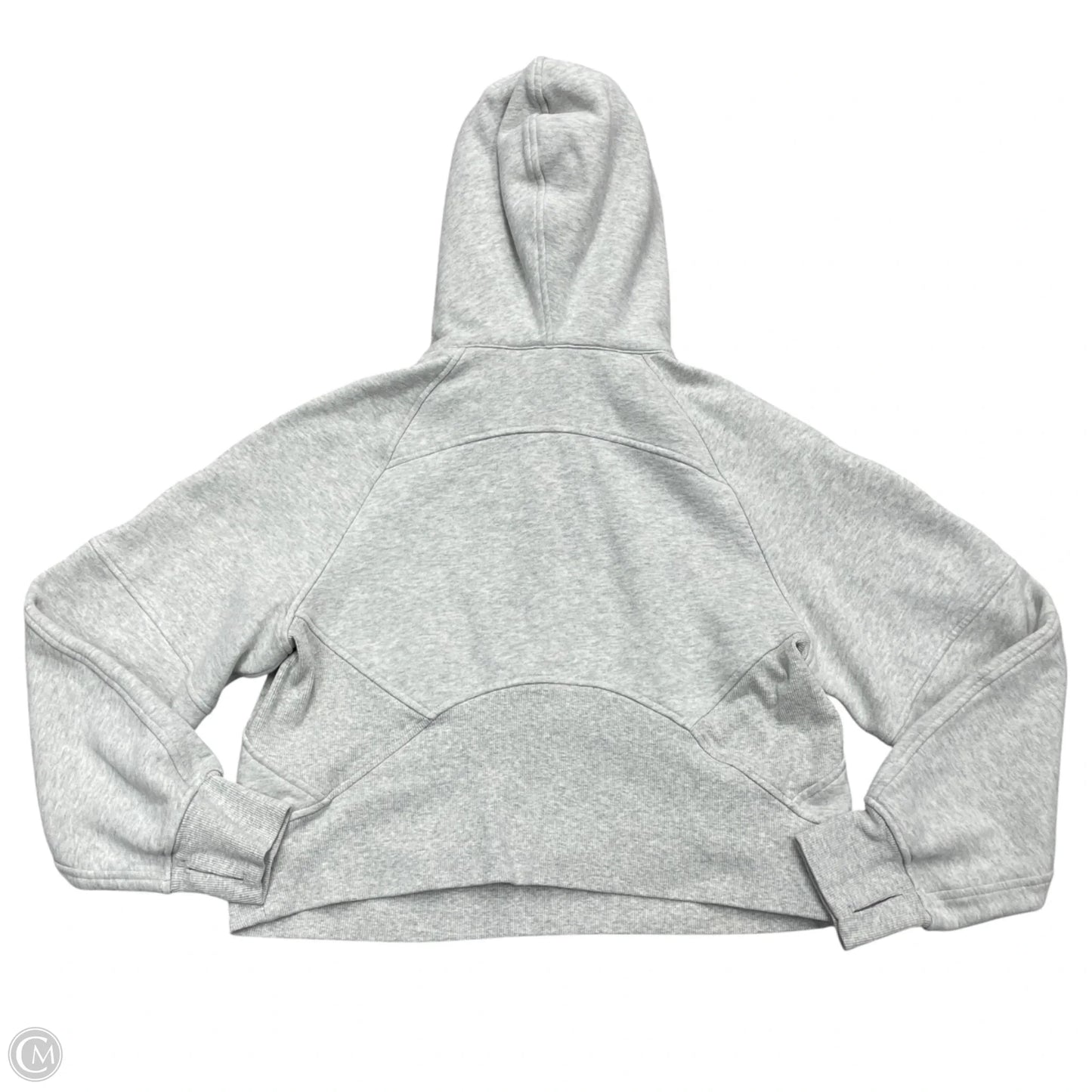 Athletic Jacket By Lululemon In Grey, Size: Xs