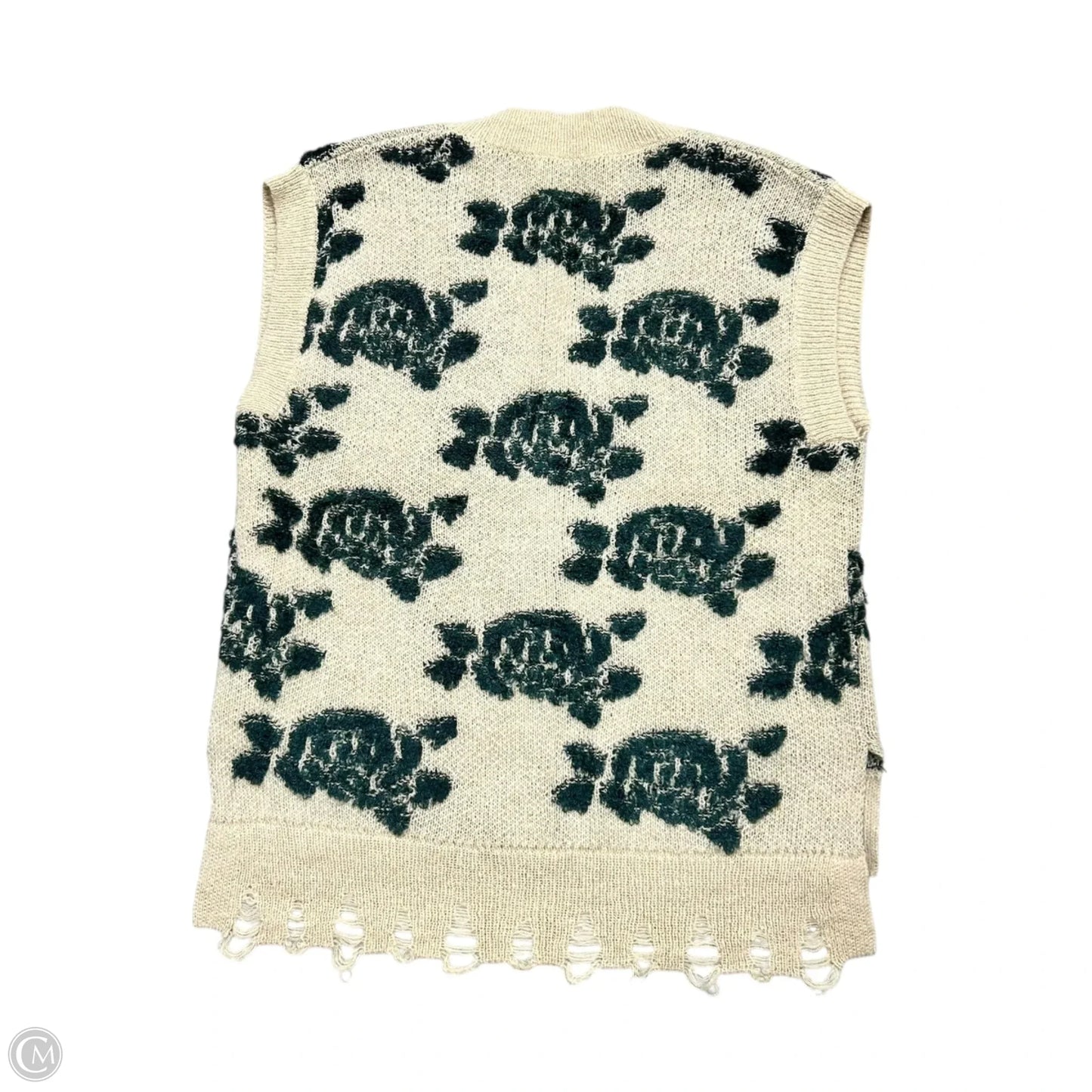 Vest Sweater By Anthropologie In Tan, Size: Xs