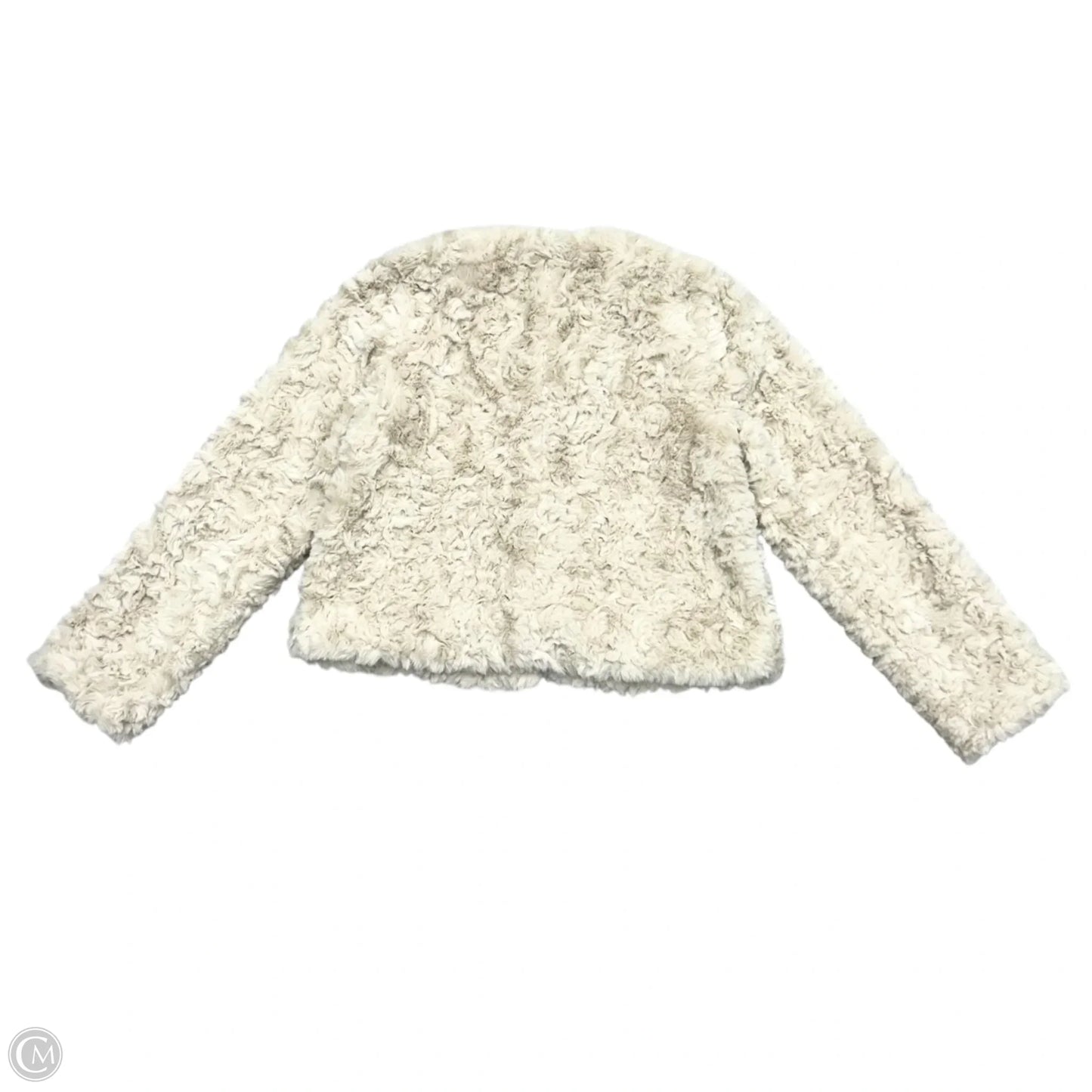 Jacket Faux Fur & Sherpa By Greylin In Cream, Size: M